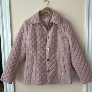 MICHAEL KORS Light Pink Diamond Quilted Jacket